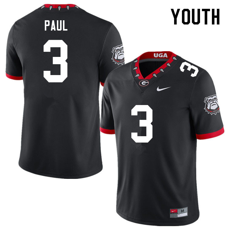 Youth #3 Andrew Paul Georgia Bulldogs College Football Jerseys Sale-100th Anniversary - Click Image to Close
